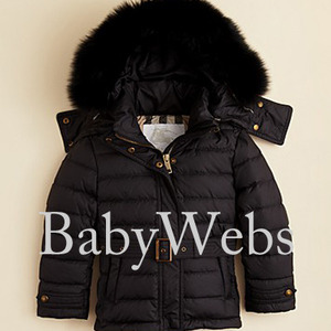 Burberry kids Mini cornsdale puffer jacket/Black(Girls 7-14)