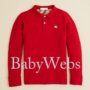 Burberry kids Pique Polo Shirt/Military Red(Boys 7-14)