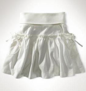 Abigail Mesh Skirt/Antique White (Girls 2T-6X)