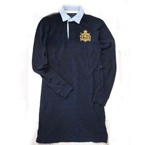 Polo Women&#039;s Oxford Collar Mesh Dress/Navy (XS-M)
