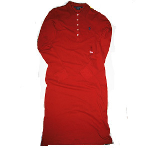 Polo Women&#039;s Long Sleeved Mesh Dress/Red (S-M)
