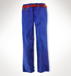 Thompson Straight Stretch Jean/Rugby Royal (Girls 7-16)