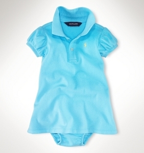 A-Line Rachel Polo Dress/Neptune (INFANT GIRLS)