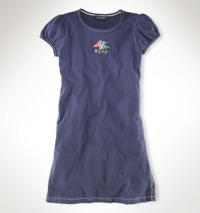 Rena Cotton T-Shirt Dress/Newport Navy (Girls 7-16)