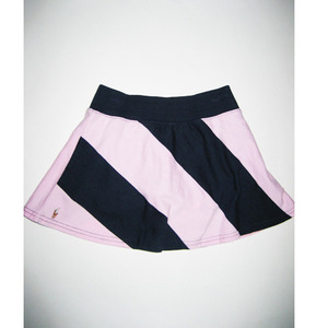 Rugby Stripe Scooter/Pink (Girls 4T-6X)